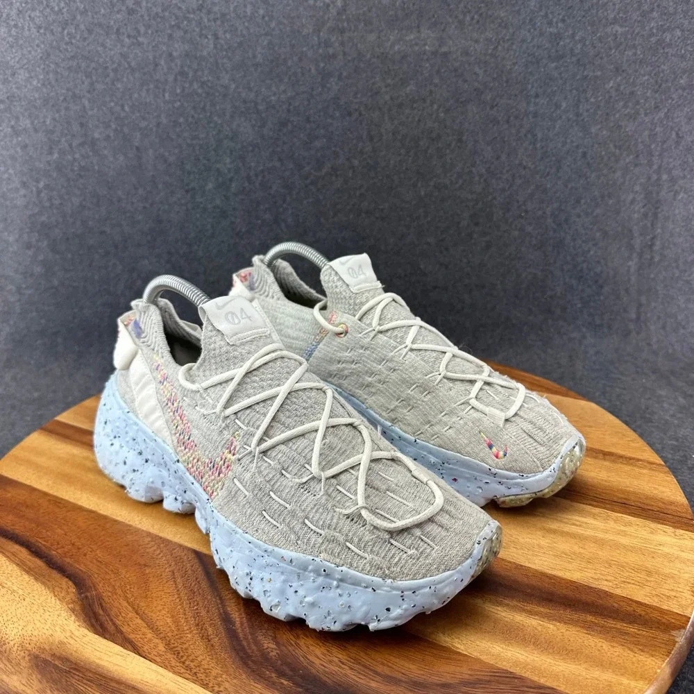 Nike Space Hippie 04 Be True Men's Sz 8 Low Top Sneakers Gray/Blue CZ6398-102